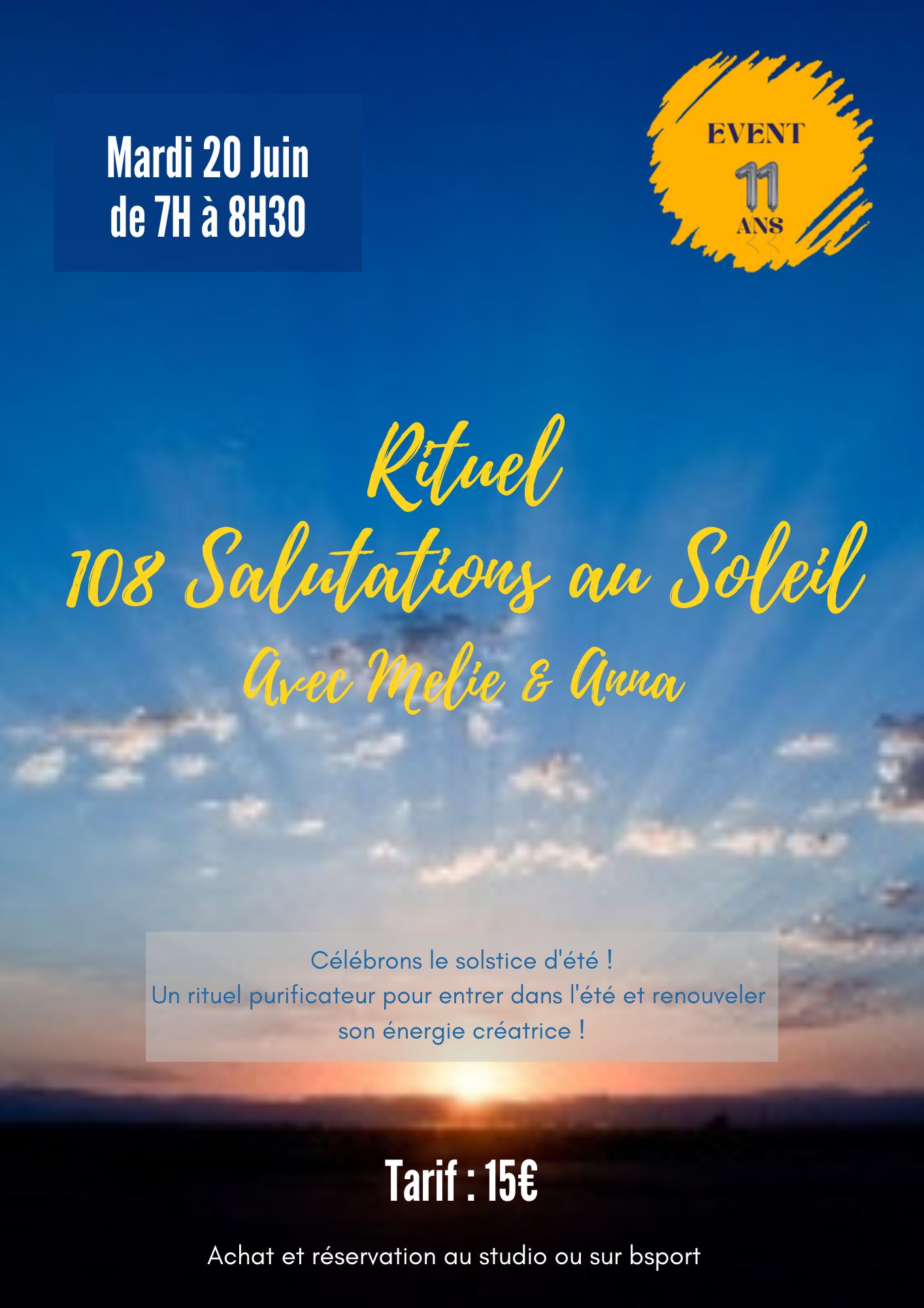 108 Salutations au Soleil Yoga Bikram Bordeaux